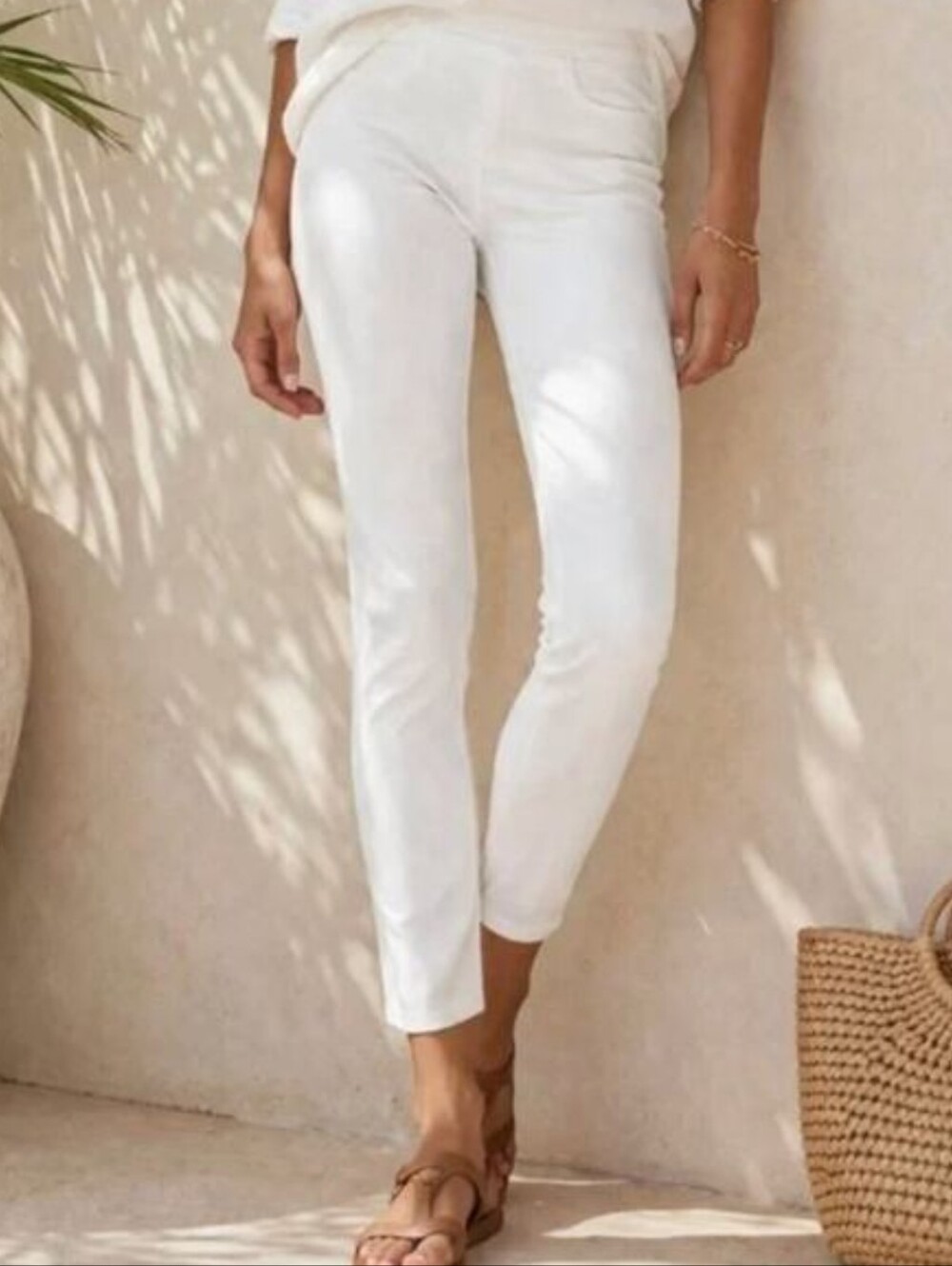 SPANX White Pull On Jean Legging White Size XS